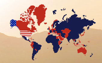 US Military Bases - World Map